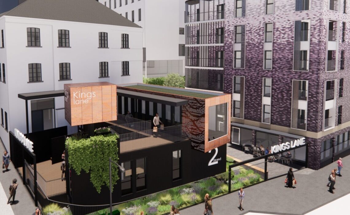 CGI of completed King's Lane Corner development