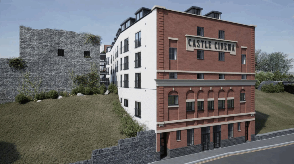 CGI of completed Castle Cinema development