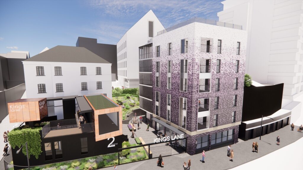 CGI of completed Kings Lane Corner development