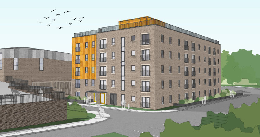 CGI image of the 'Big Shed' development in Tonypandy.