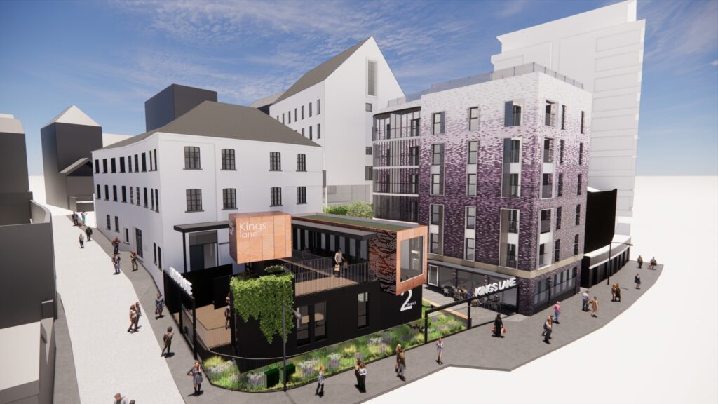 CGI of completed Kings Lane Corner development