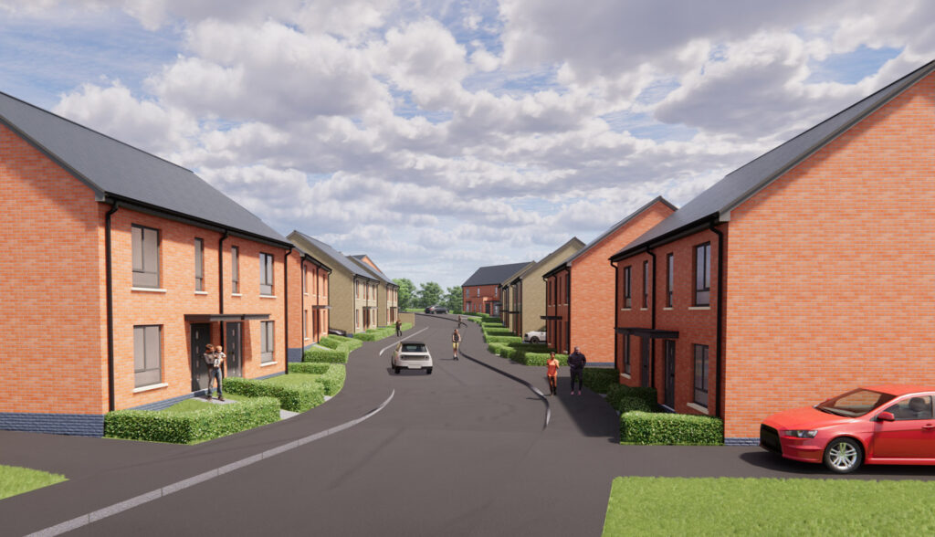 Hafod Wen CGI street scene