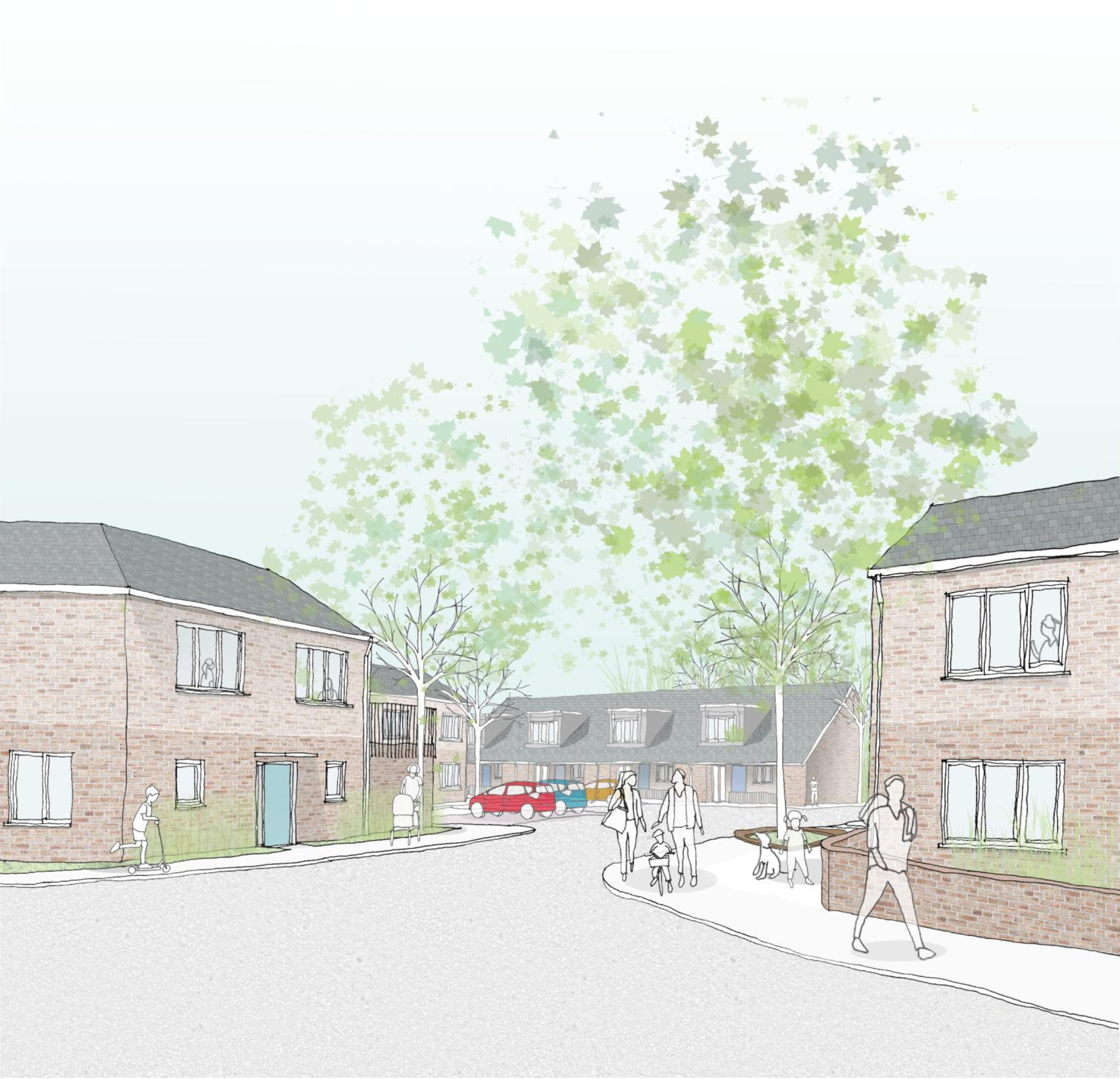 illustrations of how the Rhiwgarn development should look