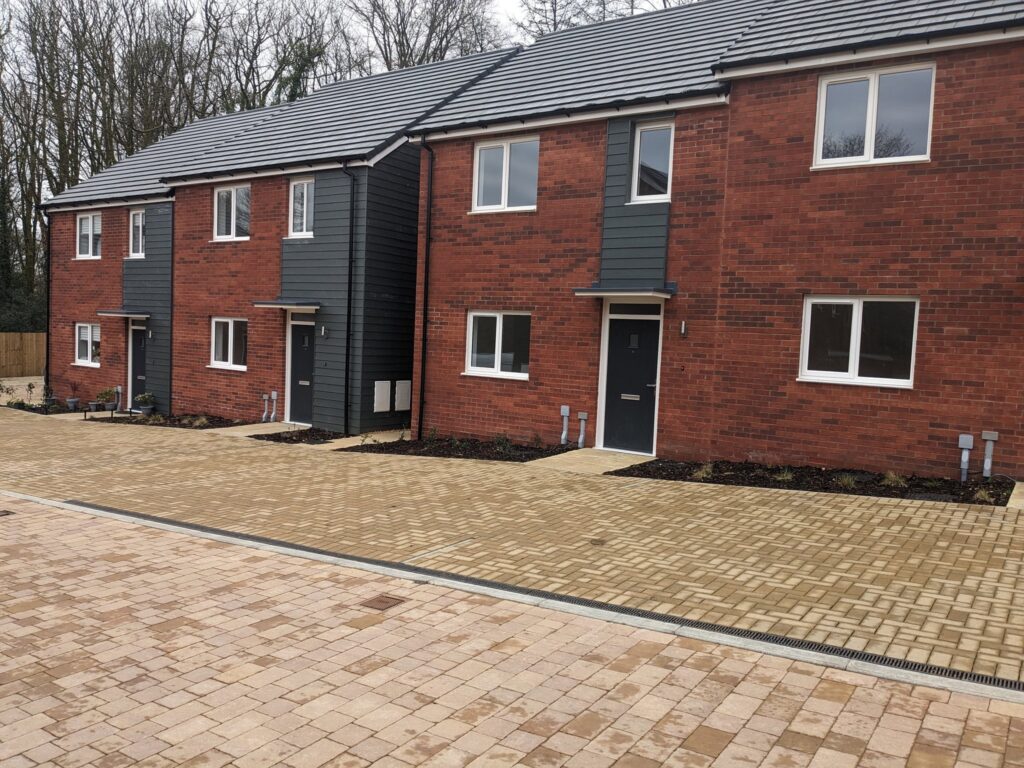 Row of houses at Hendrefoilan Park
