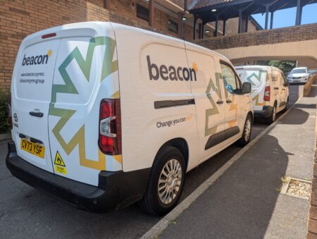 Beacon van parked up