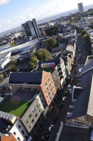 Aerial photo of Urban Village
