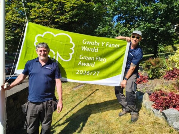 Beacon Estates team raising 2026 Green Flag