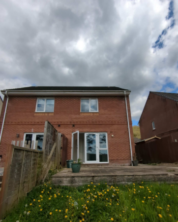 rear of property