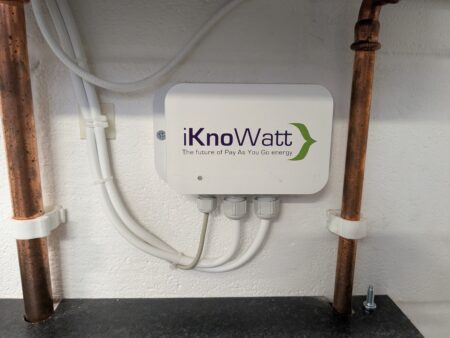 White box on a wall known as a heat monitor